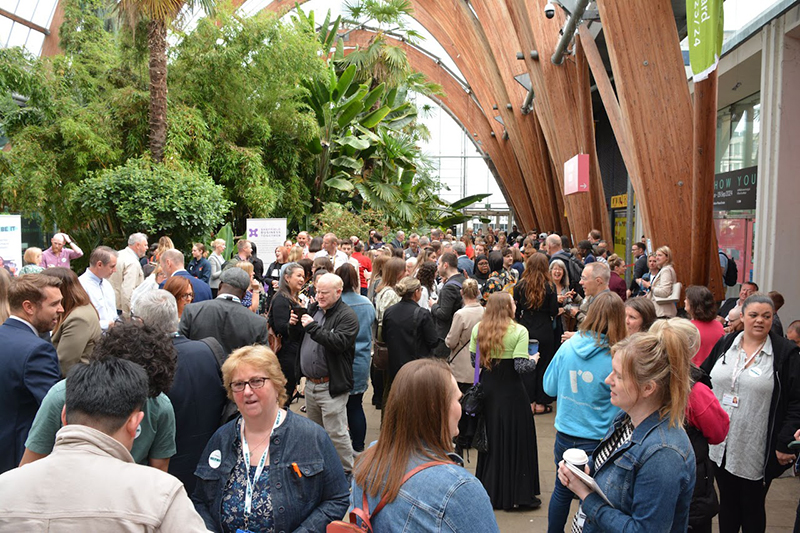 Lots of guests launch event at the Winter Gardens in Sheffield