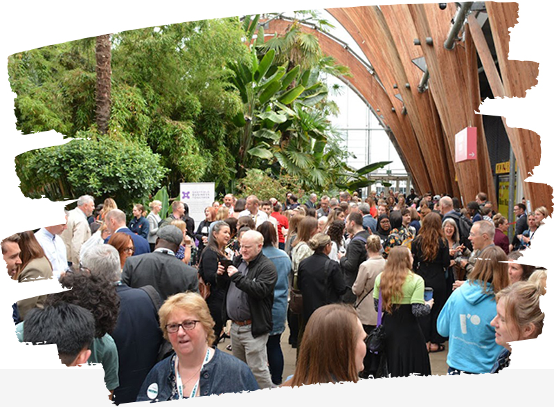 Group of people at an event in the Winter Gardens